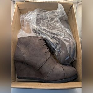 MARCOREPUBLIC Wedge Charcoal Gray Boots / Bootie Size 5